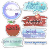 Contour Sticker Collectie van schoolpsycholoog (Voorkant)