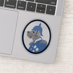 Contour sticker Dogge