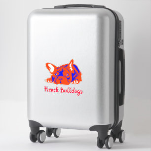 Contour Sticker Franse Bulldoggen