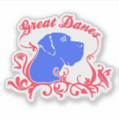 Contour Sticker grappige Dog Argenta (Voorkant)