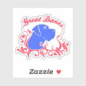 Contour Sticker grappige Dog Argenta (Vel)