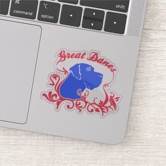 Contour Sticker grappige Dog Argenta (Detail)