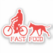 Contour sticker grappige Dog Argenta (Voorkant)