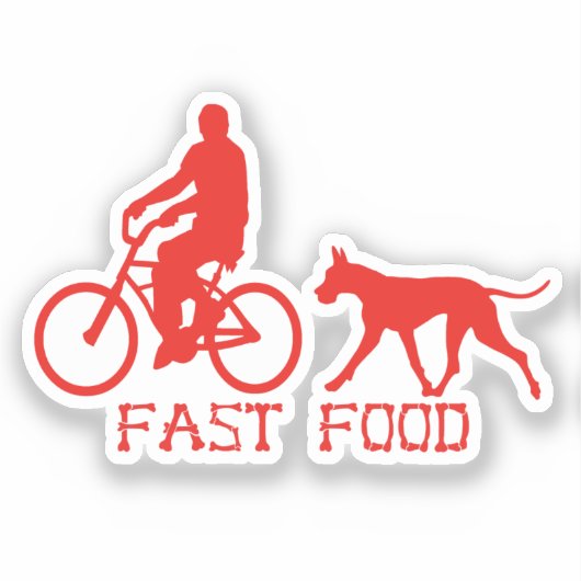 Contour Sticker grappige Grote Dane (Voorkant)