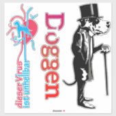 Contour Sticker Great Dane (Vel)