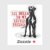 Contour sticker leuke Dogge (Vel)