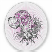 Contour Sticker Tatoeage Dog Duitse Dog (Voorkant)
