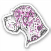 Contour Sticker Tatoeage Dog Duitse Dog (Voorkant)