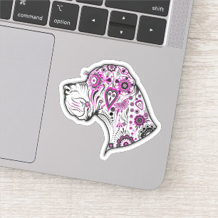 Contour Sticker Tatoeage Dog Duitse Dog