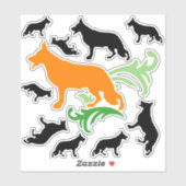 Contour Stickers Duitse Herdershond (Vel)
