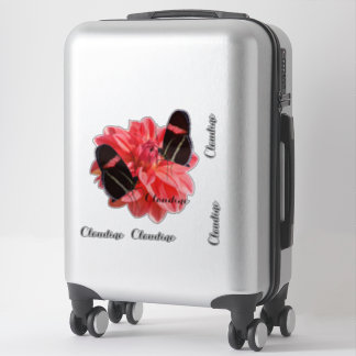 Contour Vinyl Sticker Bagage Vlinder Dahlia