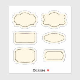  contour voedsel sticker labels