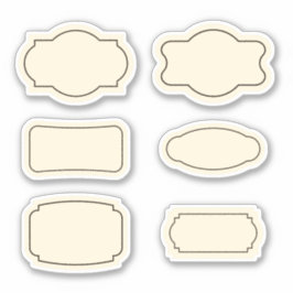  contour voedsel sticker labels