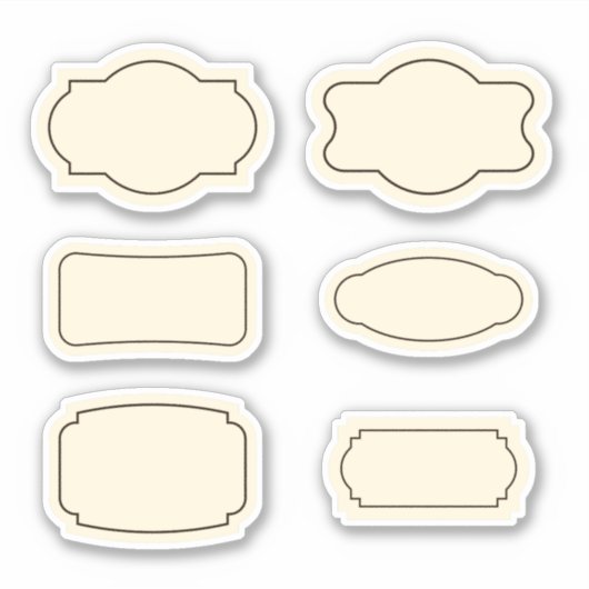 contour voedsel sticker labels (Voorkant)