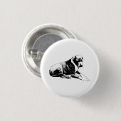 Contour Vrede, Moderne Stemming Ronde Button 3,2 Cm (Voorkant /achterkant)