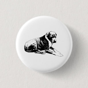 Contour Vrede, Moderne Stemming Ronde Button 3,2 Cm