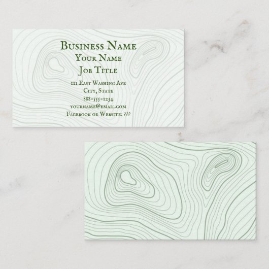 Contouren Afsprakenkaartje (Voorkant / Achterkant)