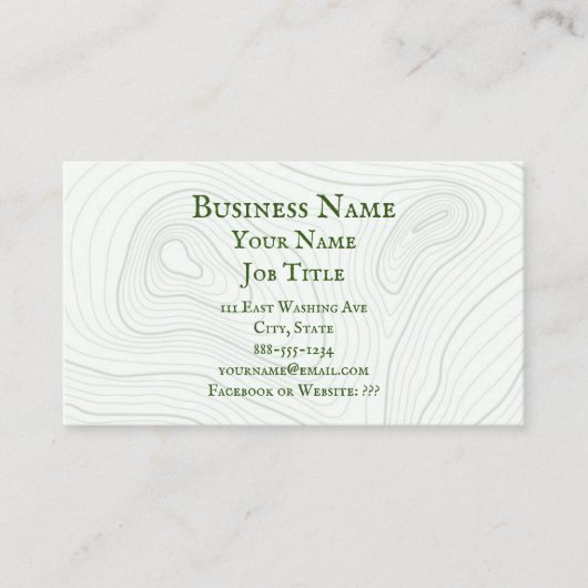 Contouren Afsprakenkaartje (Voorkant)