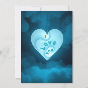 contouren van het hart feestdagenkaart