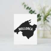 contourictogram van mallorca spanje briefkaart (Staand voorkant)