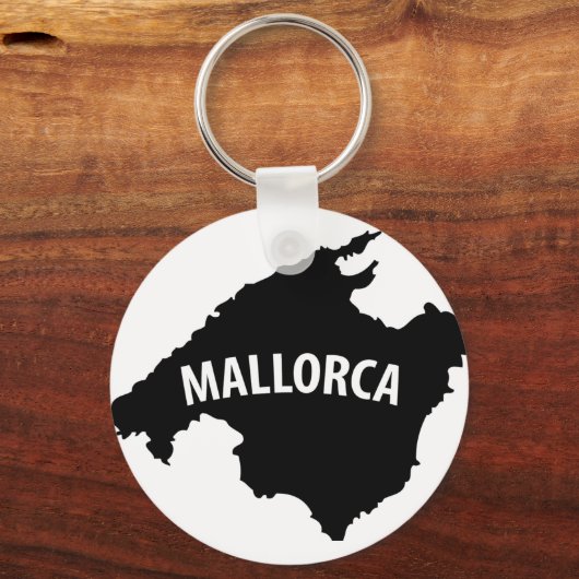 contourictogram van mallorca spanje sleutelhanger (Voorkant)