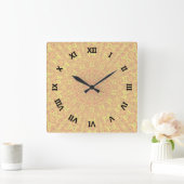 Contourpatroon EARTH Element Vierkante Klok (Huis)