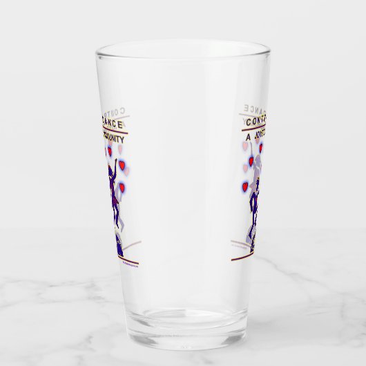 Contra Dance Bierglas Glas (Rechts)