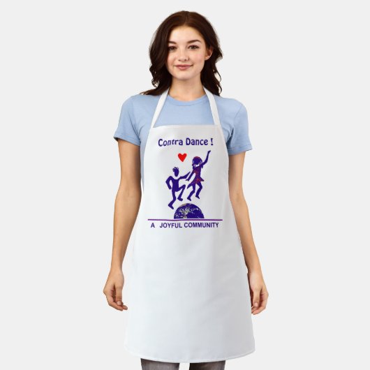 Contra Dance Gifts Adult Apron Schort (Gedragen)