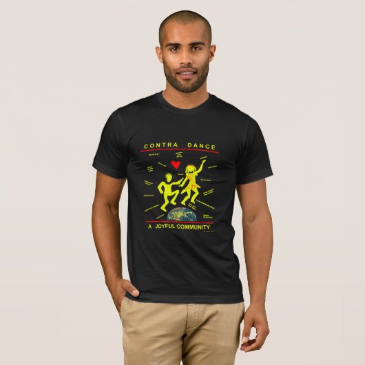Contra Dance Gifts T-shirt (Voorkant volledig)