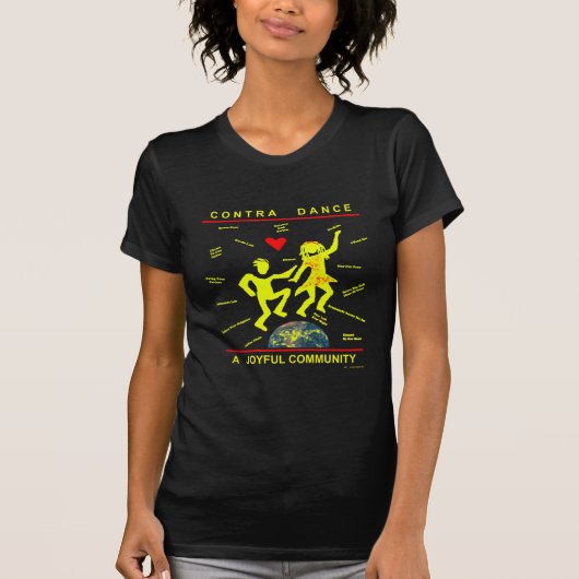 Contra Dance Gifts T-shirt (Voorkant)