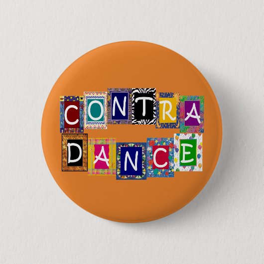 Contra Dance II-Button Ronde Button 5,7 Cm (Voorkant)