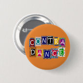 Contra Dance II-Button Ronde Button 5,7 Cm (Voorkant /achterkant)