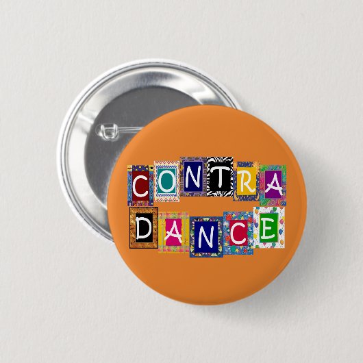 Contra Dance II-Button Ronde Button 5,7 Cm (Voorkant /achterkant)