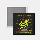 Contra Dance Joy Magneet (Voorkant / Achterkant)
