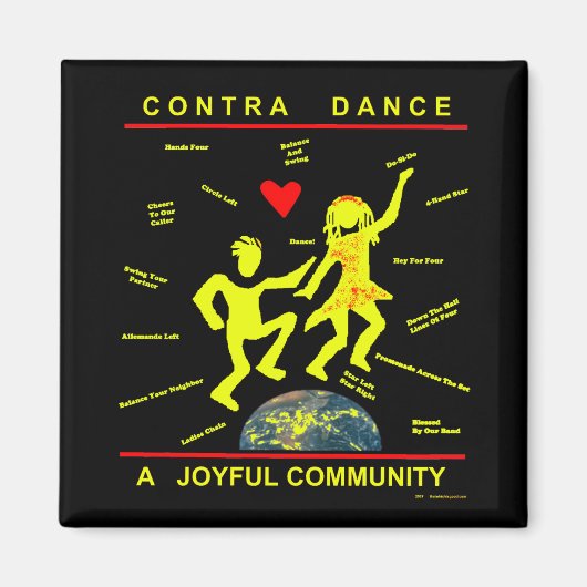 Contra Dance Joy Magneet (Voorkant)