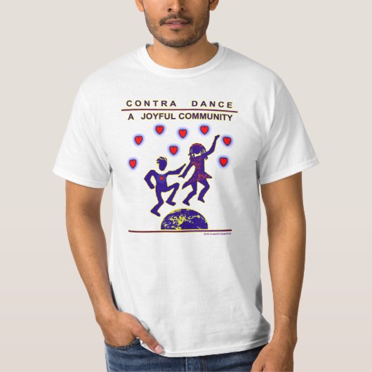 Contra Dance Joy T-shirt (Voorkant)