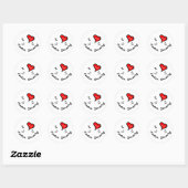 Contra-dansende items - I hartcontra-dansen Ronde Sticker (Vel)