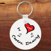 Contra-dansende items - I hartcontra-dansen Sleutelhanger (Voorkant)