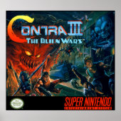 Contra III - Alien Wars Poster (Voorkant)