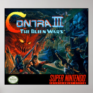Contra III - Alien Wars Poster