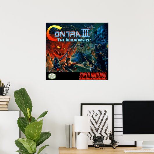 Contra III - Alien Wars Poster (Thuiskantoor)