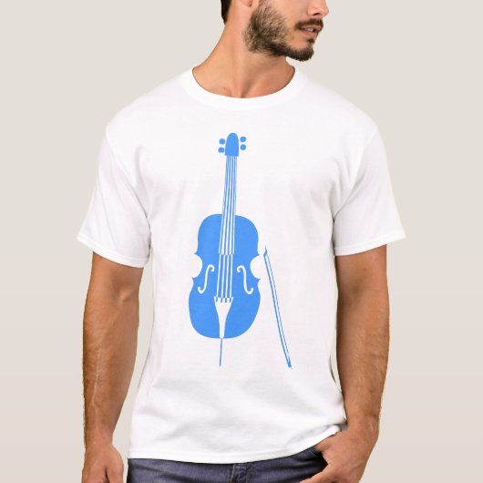 Contrabas - Baby Blue T-shirt (Voorkant)