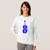 Contrabas - Blauw T-shirt (Voorkant volledig)