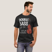 Contrabas Definitie Contrabas Speler Dubbel T-shirt (Voorkant volledig)