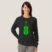 Contrabas - Groen T-shirt (Voorkant volledig)