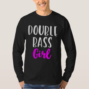 Contrabas Meisje Speler Vrouwen Schattig T-shirt