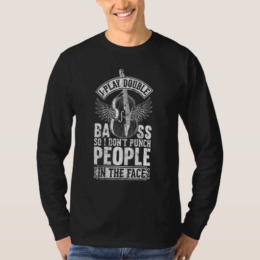 Contrabas-speler   Contrabassist T-shirt (Voorkant)
