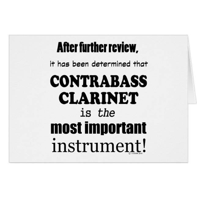 Contrabass Clarinet Belangrijkste instrument (Voorkant Horizontaal)