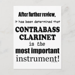 Contrabass Clarinet Belangrijkste instrument Briefkaart