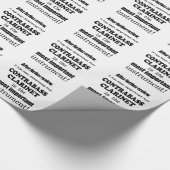 Contrabass Clarinet Belangrijkste instrument Cadeaupapier (Hoek)